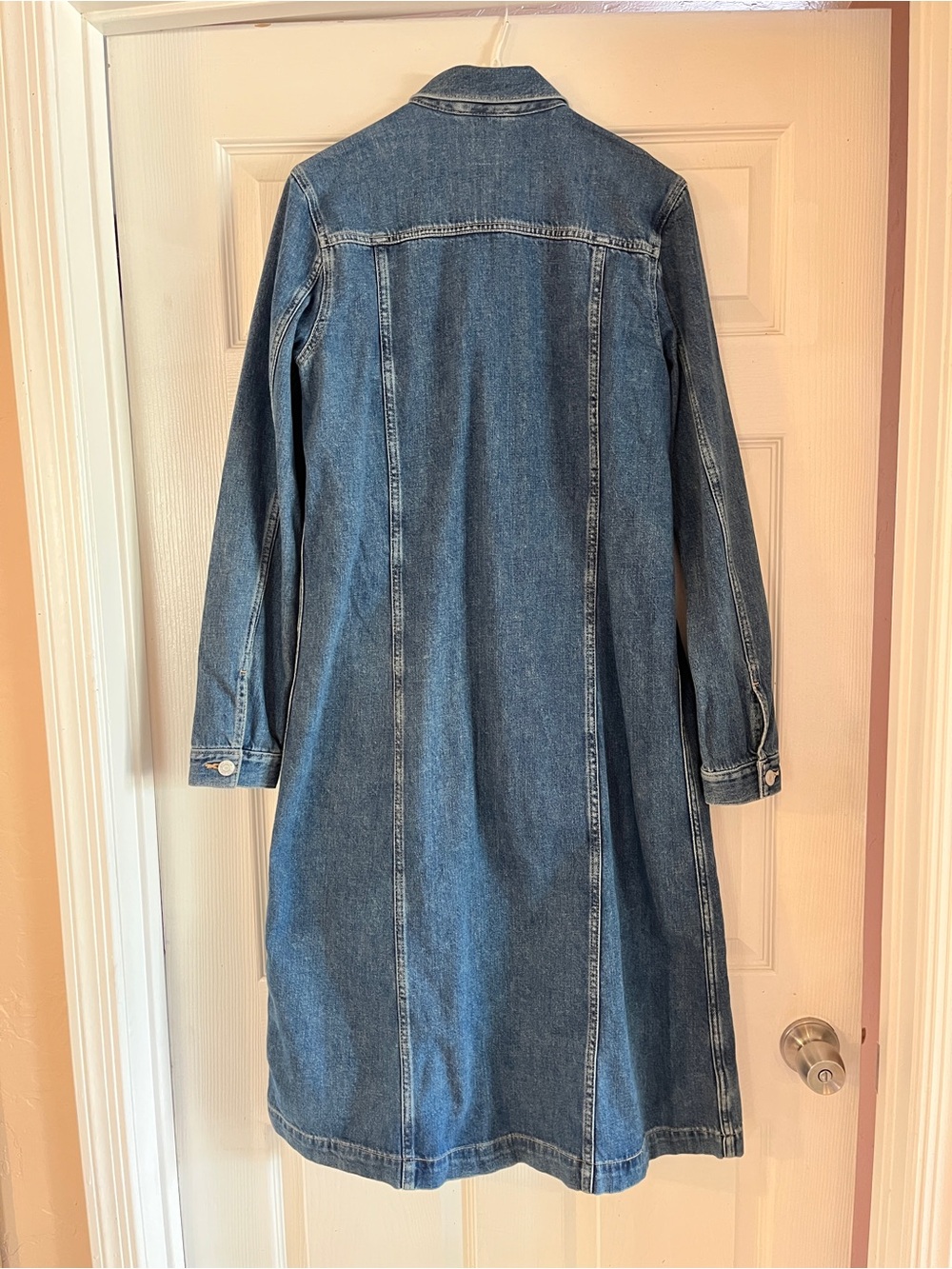 Gap Women's Blue Denim Jacket Duster - Picture 3 of 6